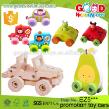 2016 New Design Funny Toy Enfants Mini Jouets en bois OEM / ODM Jeux pour enfants Promotion Toy Cars for Kids